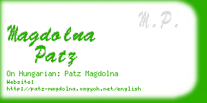 magdolna patz business card